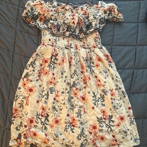 Off the shoulder peasant dress